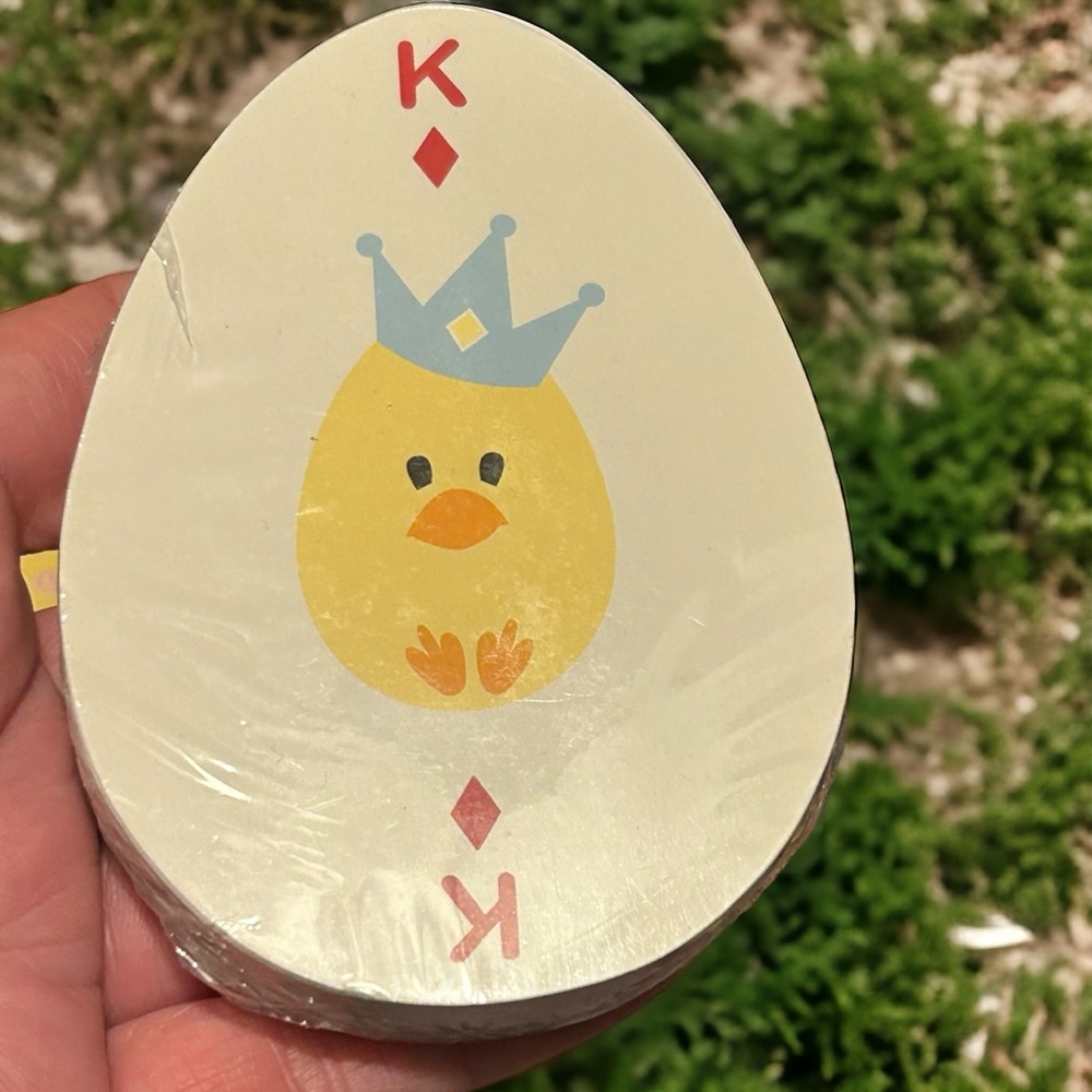 Game Cards Spring Chicks Egg Shaped Playing Deck Easter - Picture 4 of 4